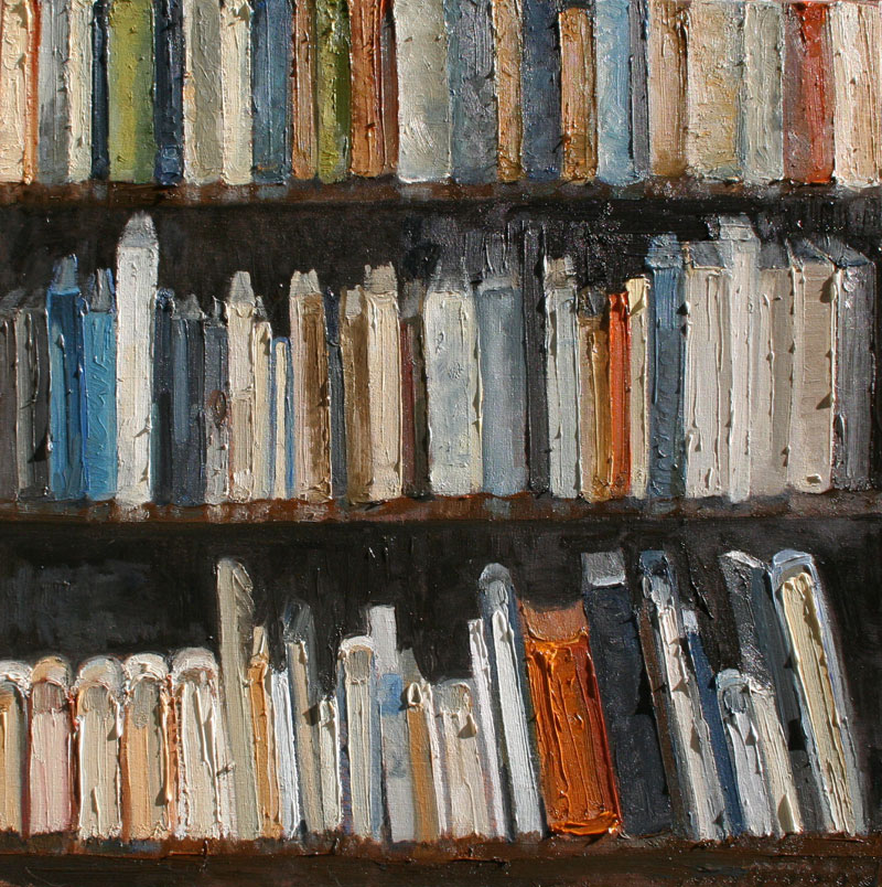 800x804 Susan Landor Keegin - Painting Of Library