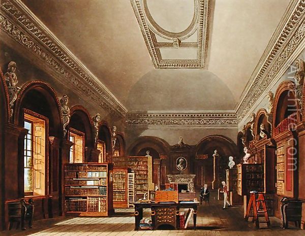 600x465 The Queen's Library, St. James's Palace, - Painting Of Library