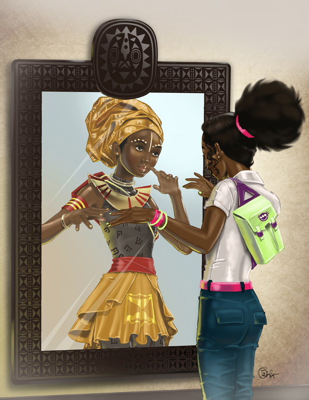 612x792 Amber Cover72dpi By Djele - Painting Of Little Black Girl