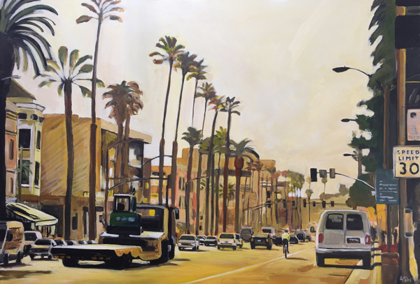 600x407 Painting Of Los Angeles 03 California Angela Wakefield - Painting Of Los Angeles