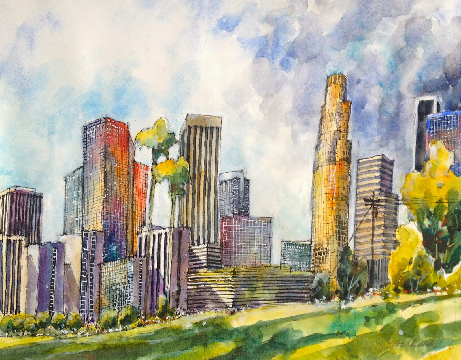 1600x1248 Art And Life May 2014 - Painting Of Los Angeles