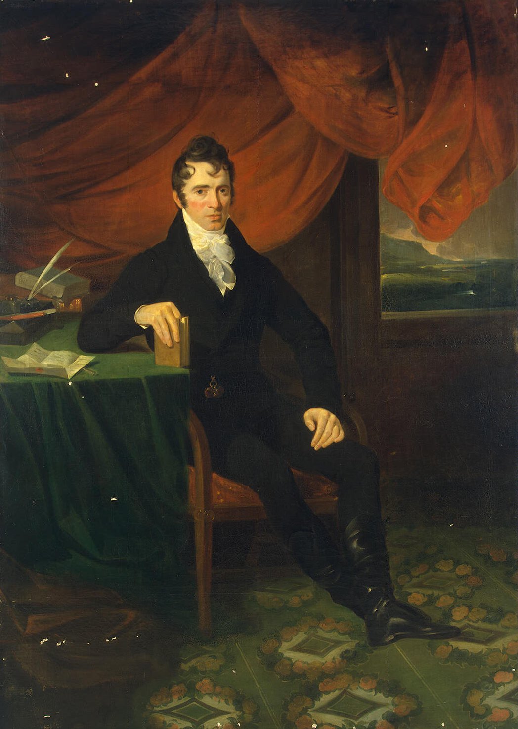 1048x1476 Portrait Of A Man Painting Allan William Oil Paintings - Painting Of Man