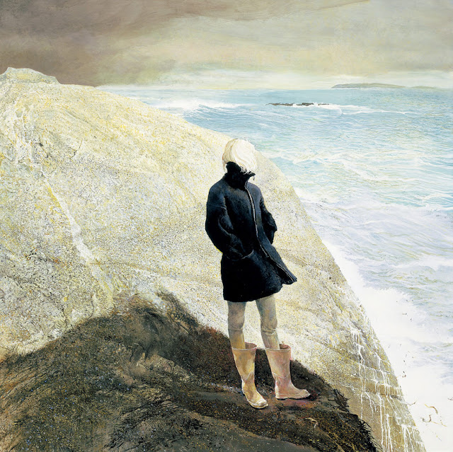 Painting Of Man Looking Over Cliff at PaintingValley.com | Explore