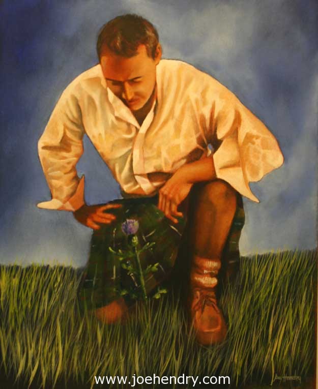 625x765 Paintings Of Men In Kilts - Painting Of Men