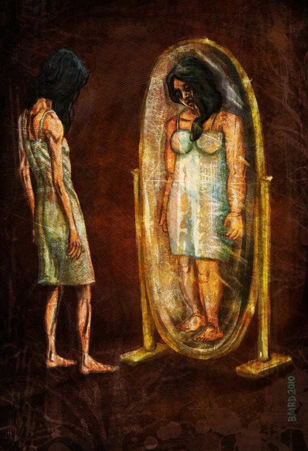 615x900 Mirror Digital Art By Baird Hoffmire - Painting Of Mirror