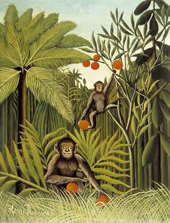342x448 The Monkeys In The Jungle, 1909 - Painting Of Monkeys