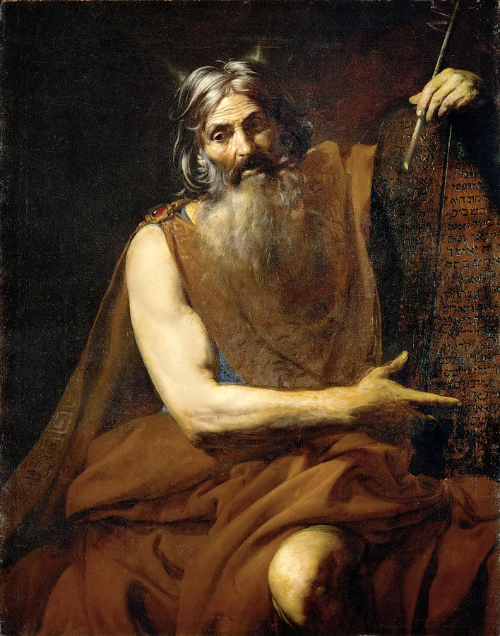 708x900 Moses Painting By Valentin De Boulogne - Painting Of Moses