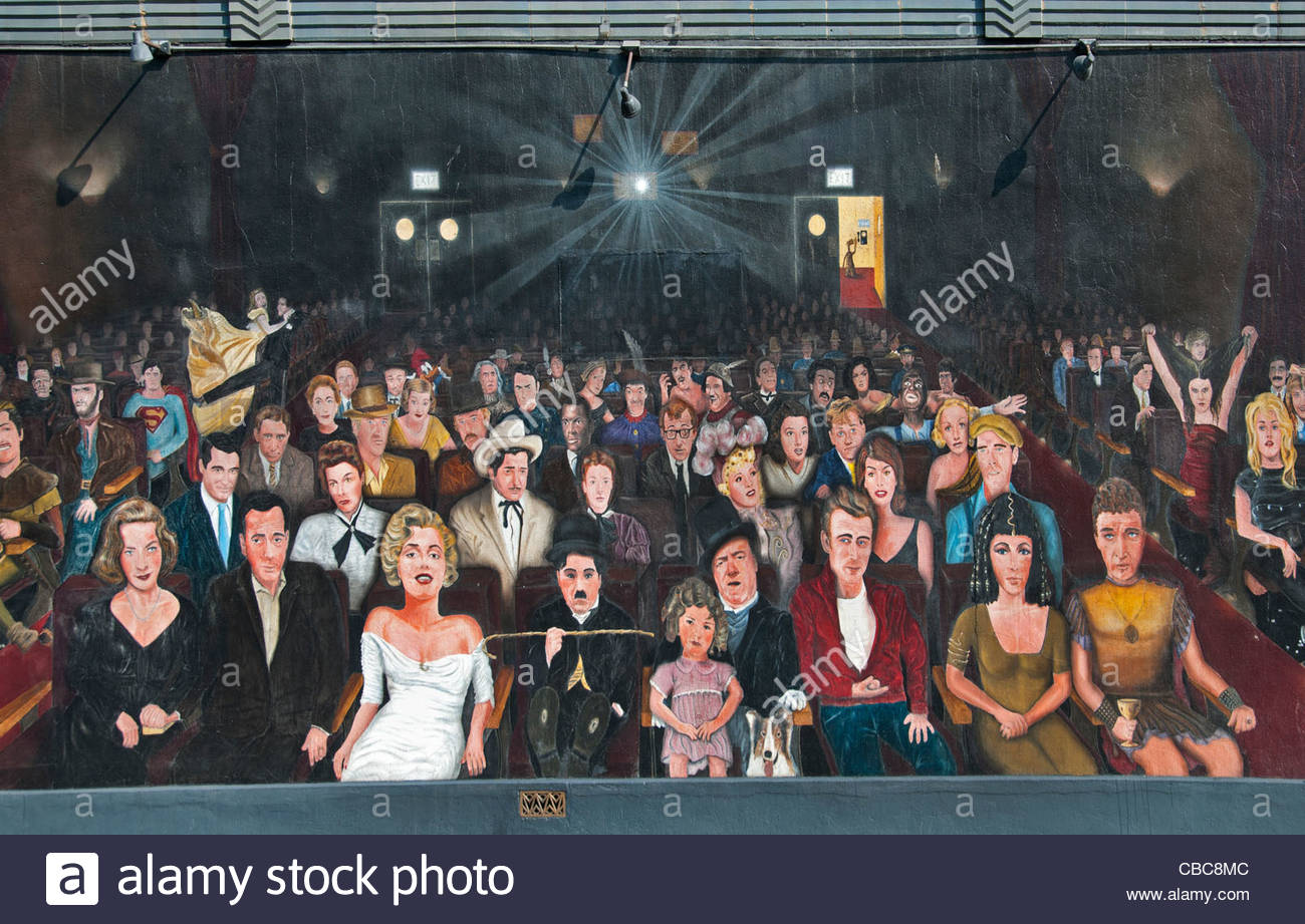 1300x921 Star Wall Painting Hollywood Los Angeles Charles Chaplin Marilyn - Painting Of Movie Stars