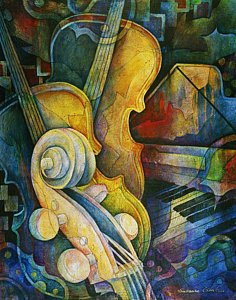 236x300 Musical Instruments Paintings Fine Art America - Painting Of Musical Instruments