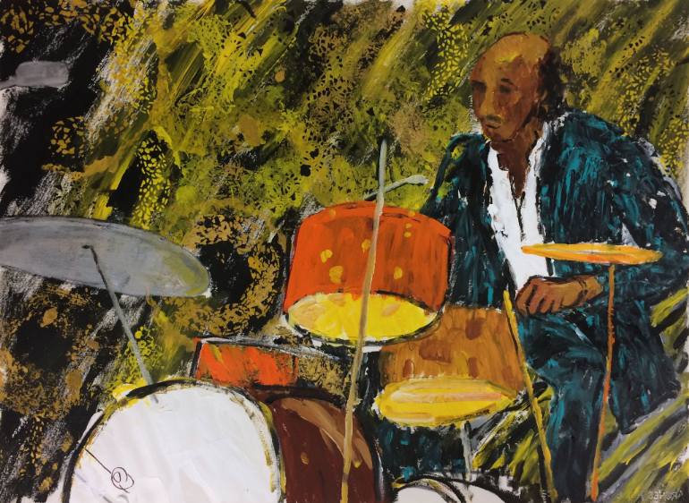 770x562 Saatchi Art Musicians (25) Painting By Tamar Hirschl - Painting Of Musicians