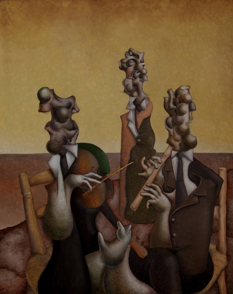 770x971 Saatchi Art Musicians Painting By Carlos Blanco Artero - Painting Of Musicians