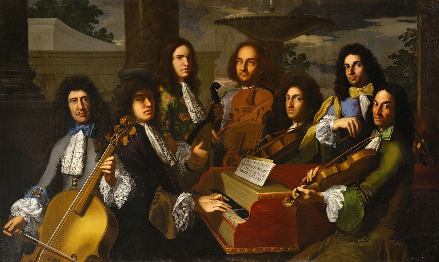1400x836 Portrait Of Ferdinando De' Medici With His Musicians - Painting Of Musicians