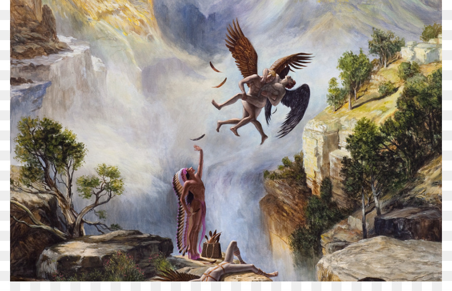 900x580 Canada Artist Painting Work Of Art - Painting Of Native American