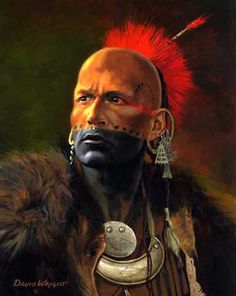 236x296 David Yorke Artist, New Paintings, Giclee Prints Available - Painting Of Native American Warriors