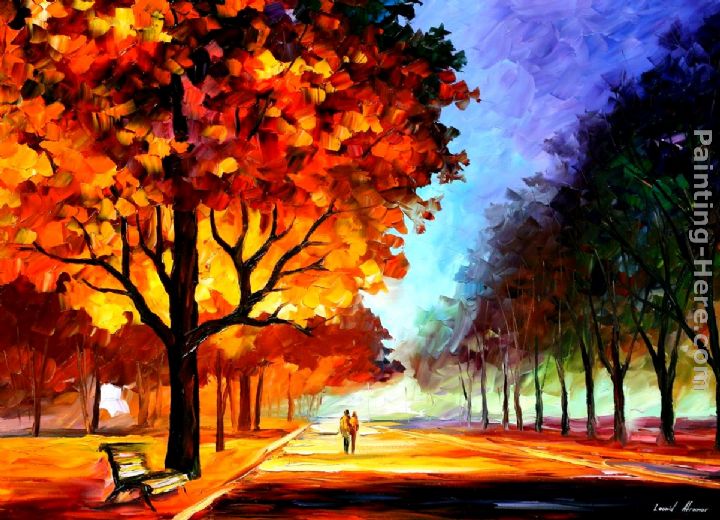 720x520 Leonid Afremov Flaming Night Painting Anysize 50% Off - Painting Of Night