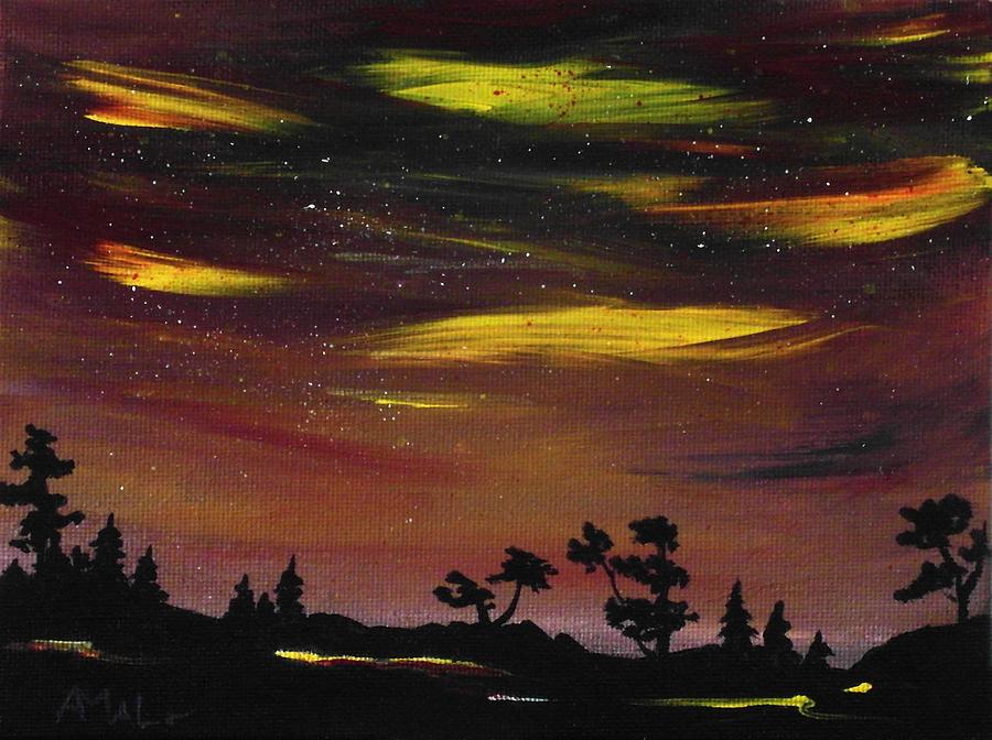900x672 Night Scene Painting By Anastasiya Malakhova - Painting Of Night