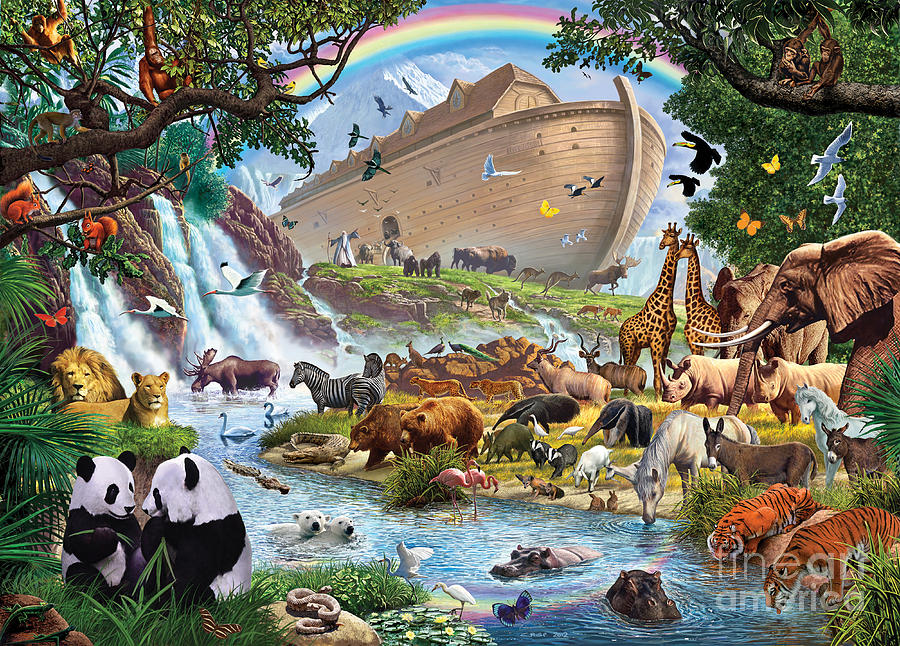 900x646 Noahs Ark - Painting Of Noahs Ark