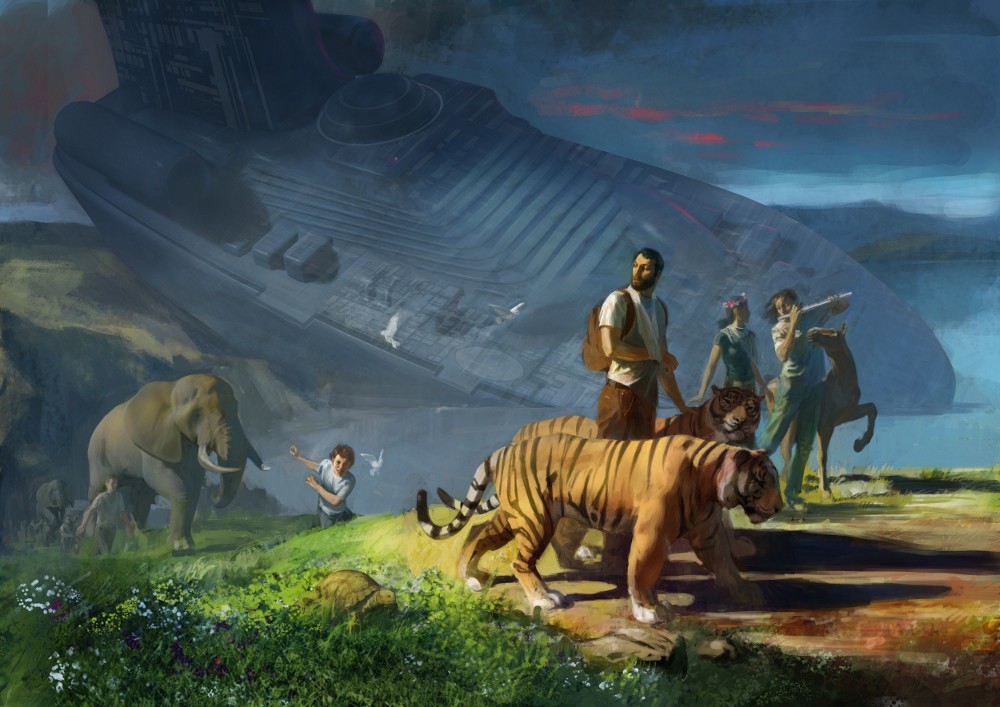 1000x707 Share One Planet - Painting Of Noahs Ark