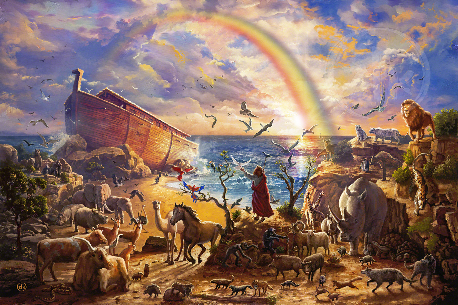 1500x1000 Noah's Ark - Painting Of Noahs Ark