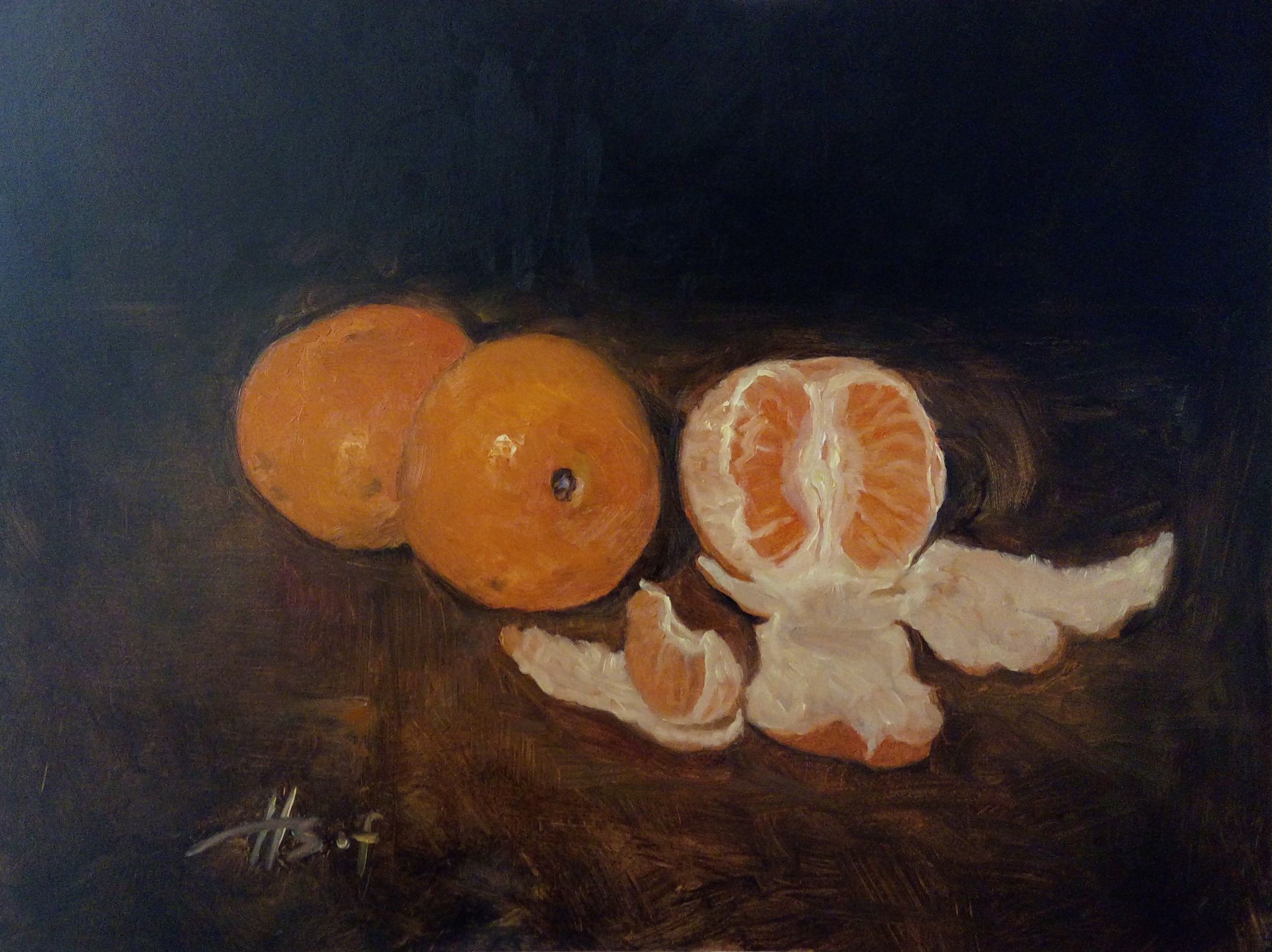 1958x1466 In This Still Life Painting I Inspired To Make A Still Life - Painting Of Oranges