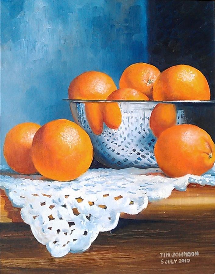 706x900 Oranges Painting By Tim Johnson - Painting Of Oranges