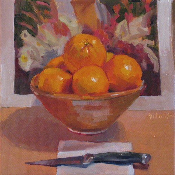 601x600 Sedwick Studio Citrus Offering Still Life Oil Painting Fruit - Painting Of Oranges