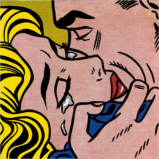550x549 The 10 Best Art Kisses Of All Time Flavorwire - Painting Of People Kissing
