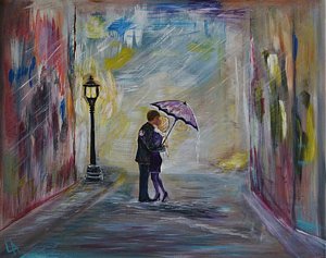 300x237 Two People Kissing Paintings Fine Art America - Painting Of People Kissing