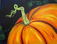 236x184 Beginner Painting Acrylic Pumpkin - Painting Of Pumpkins