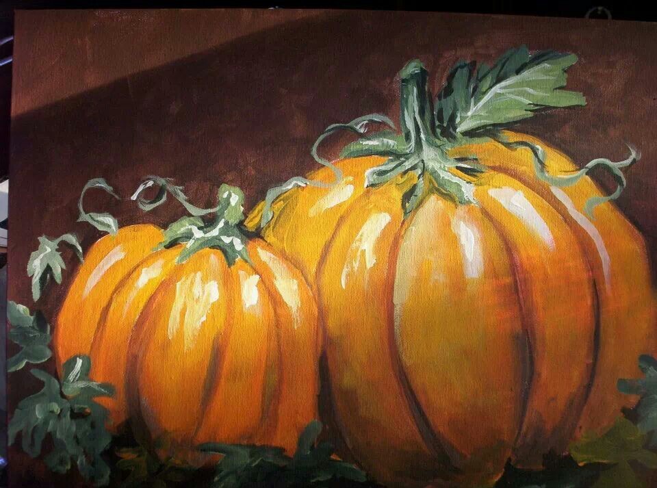 960x713 Adorable Pumpkin Paintings Painting Of Pumpkins Sweetly Us - Painting Of Pumpkins