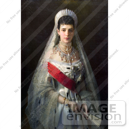 450x450 Photo Of A Painting Of Maria Feodorovna Of Russia - Painting Of Royalty