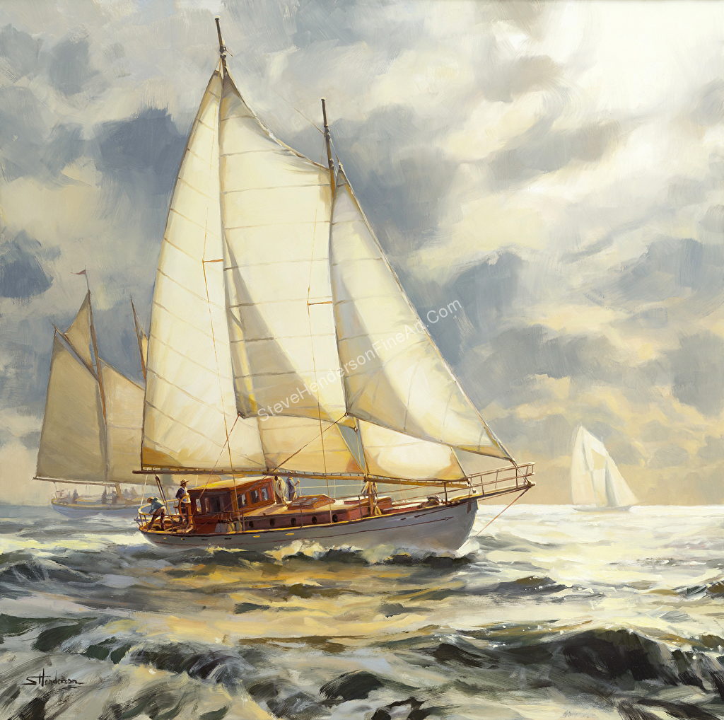 1024x1018 Steve Henderson - Painting Of Sailboats