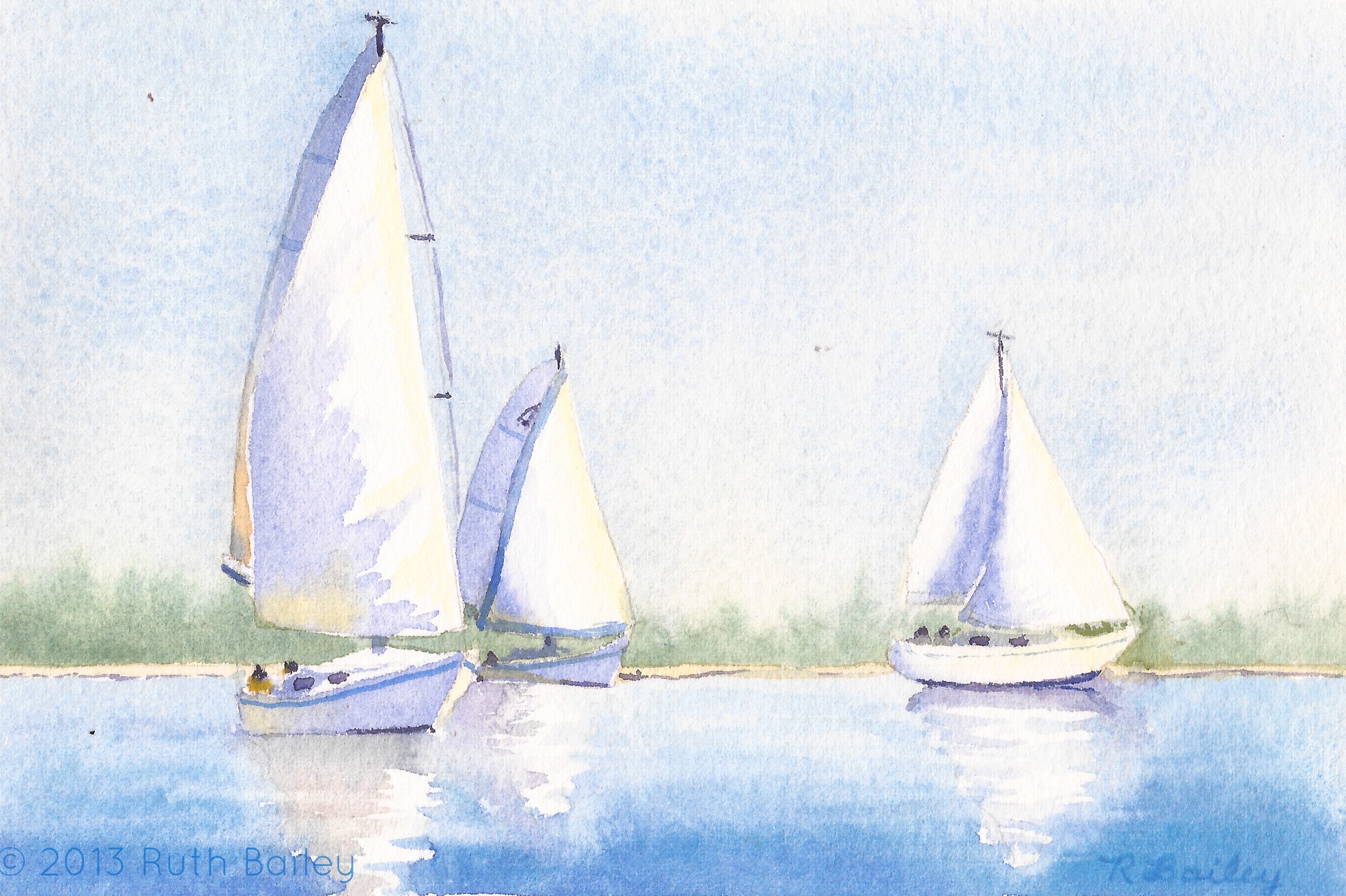 1972x1313 Paintings Of Sailboats Middlebaysailing - Painting Of Sailboats