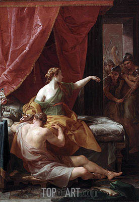276x400 Samson And Delilah Pompeo Batoni Painting Reproduction 8635 - Painting Of Samson