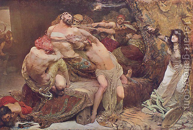 653x439 Samson And Delilah Solomon J Solomon Reproduction 1st Art Gallery - Painting Of Samson