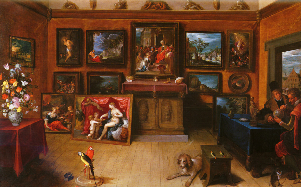1000x623 Filefrans Ii Francken A Picture Gallery With A Man Of Science - Painting Of Science