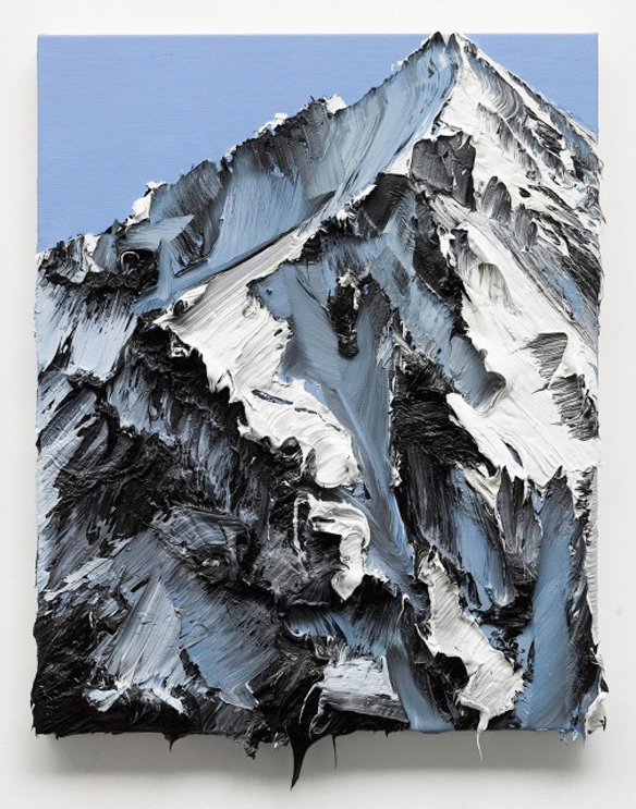 584x743 Snowy Mountain Paintings Setaprint, An Archive For Visual - Painting Of Snowy Mountains