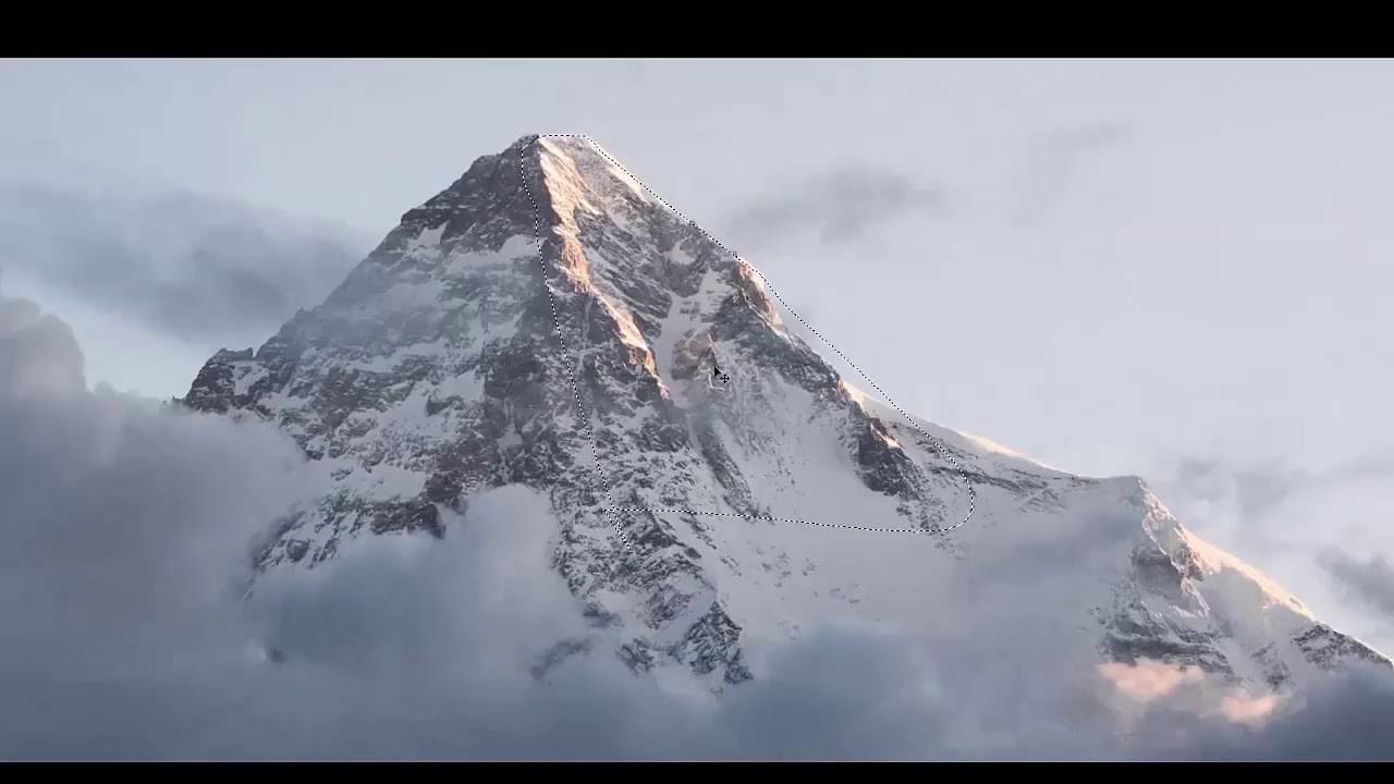 1280x720 Digital Matte Painting Snow Mountain Speed Art - Painting Of Snowy Mountains