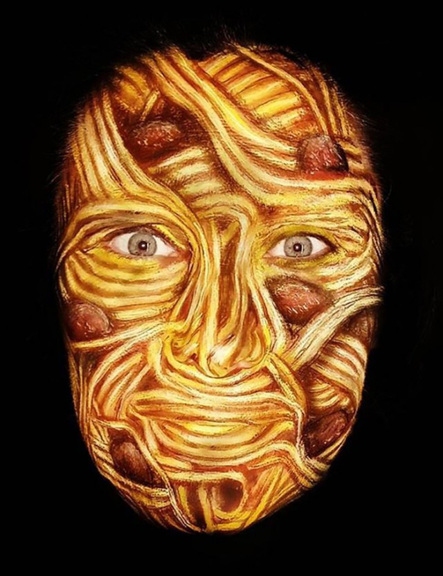 640x832 Food For Thought! - Painting Of Spaghetti And Meatballs