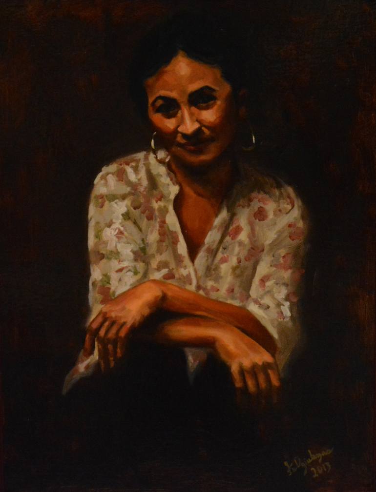 770x1009 Saatchi Art Spanish Woman Painting By Luka Dziubyna - Painting Of Spanish Woman