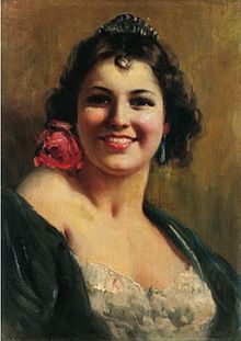 220x311 Women In Spain - Painting Of Spanish Woman