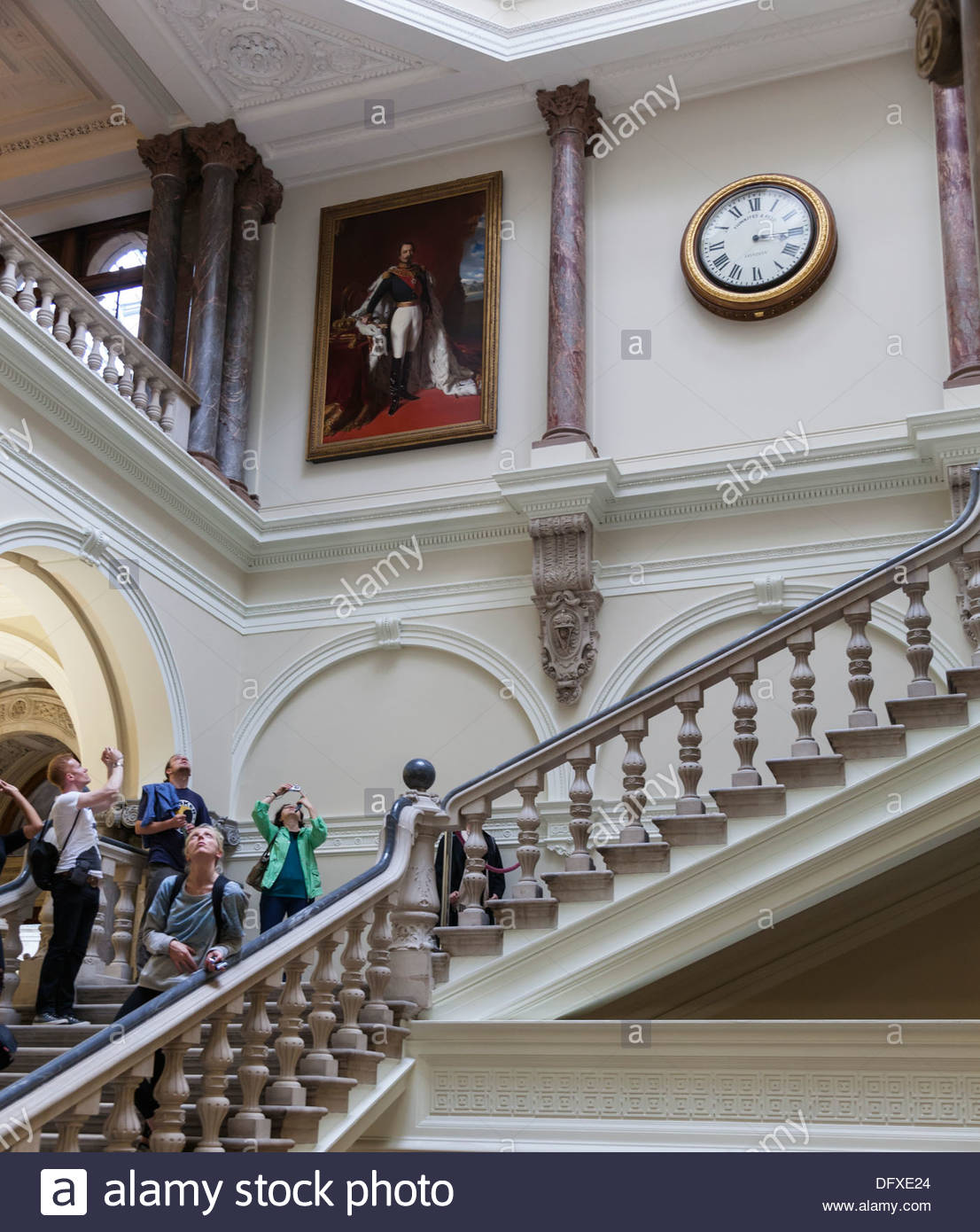 1106x1390 Ornate Balustrade And Staircase Of Muses' Stair - Painting Of Stairs