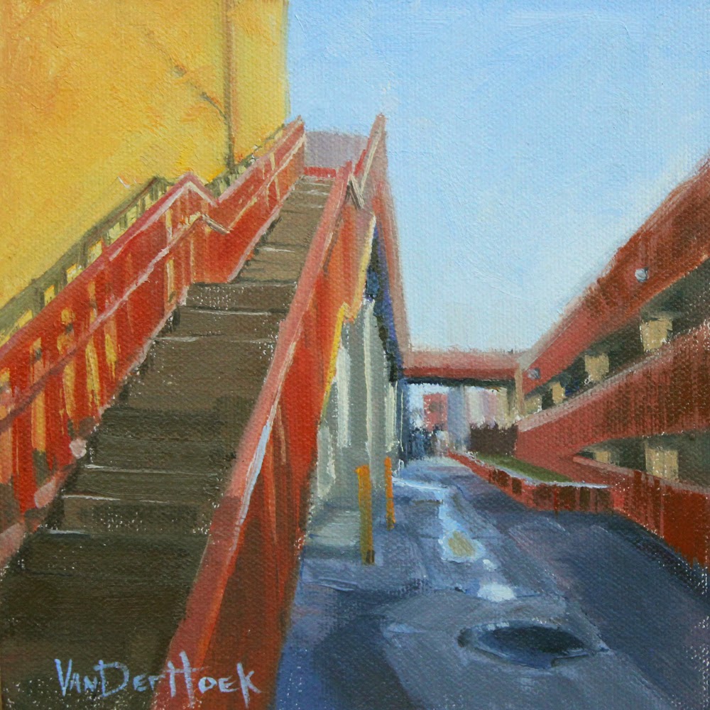 1000x1000 Up And Away - Painting Of Stairs