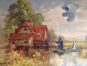 300x228 Star Wars Paintings Fine Art America - Painting Of Star Wars