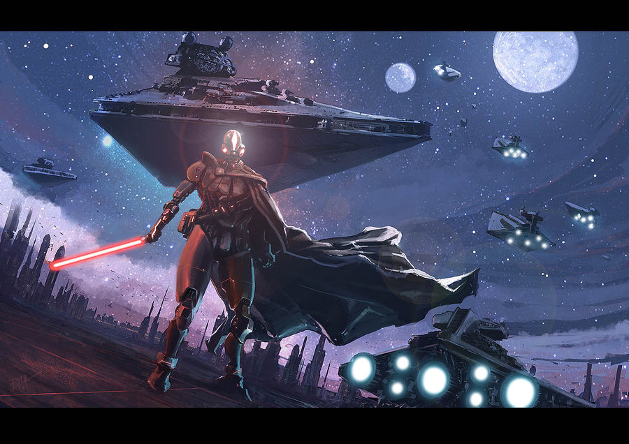 900x636 Star Wars Speed Painting By Brahamil - Painting Of Star Wars