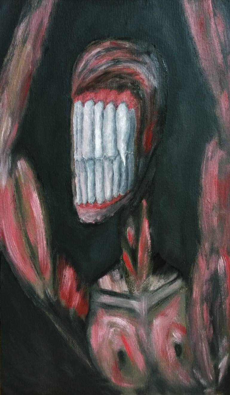 770x1322 Saatchi Art The Teeth Tremor Painting By Semyon Dukhnov - Painting Of Teeth