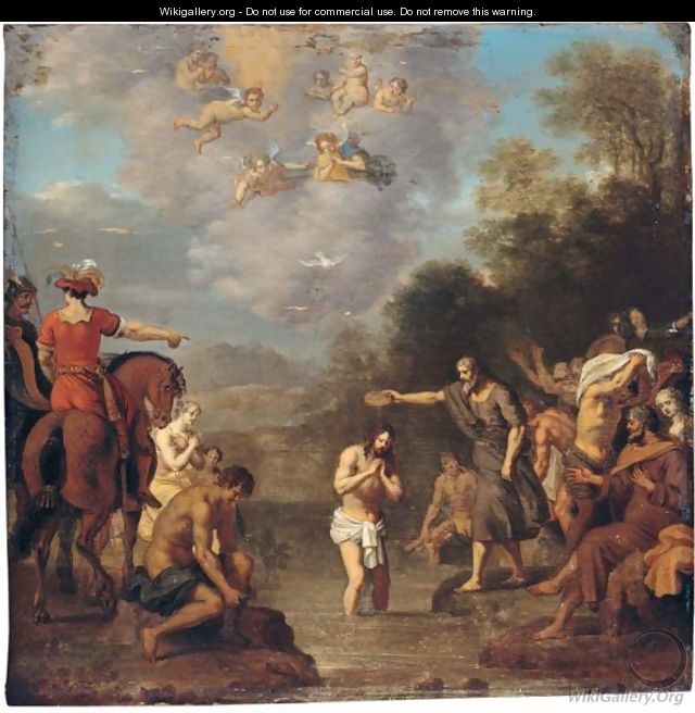 640x656 The Baptism Of Christ - Painting Of The Baptism Of Christ