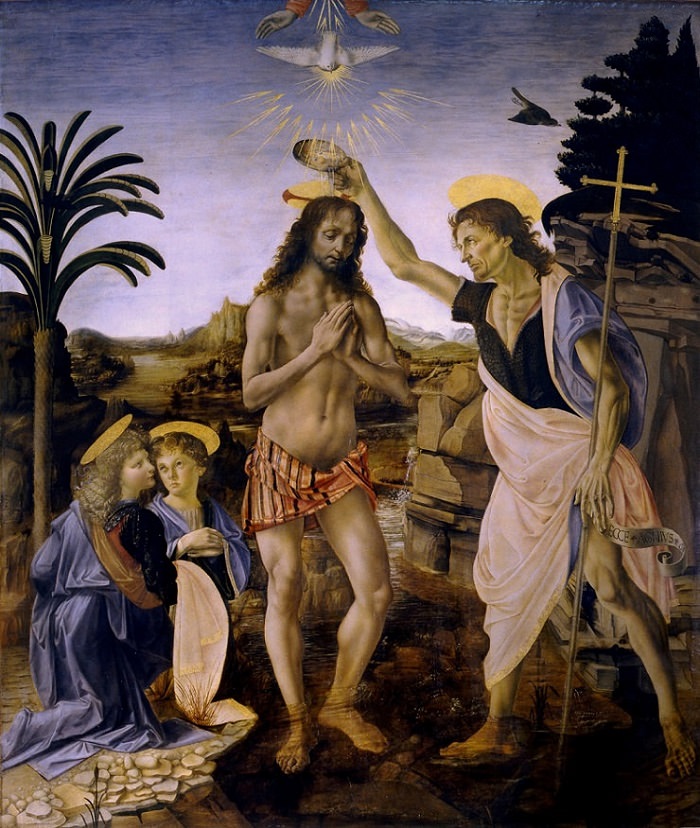 700x828 The Baptism Of Christ - Painting Of The Baptism Of Christ