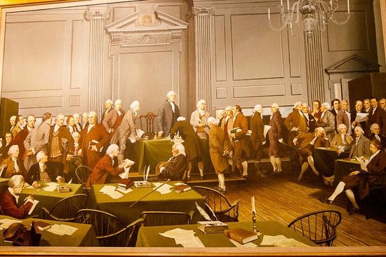 550x367 Signing Constitution Painting - Painting Of The Signing Of The Constitution