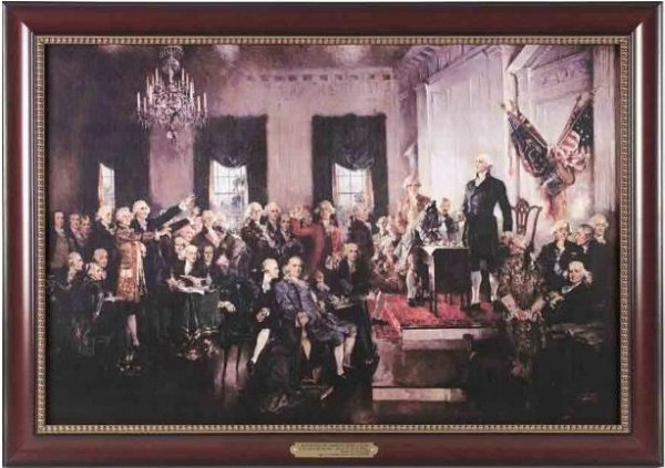 600x423 Executive Gallery Painting Of Signing The Constitution By Howard - Painting Of The Signing Of The Constitution
